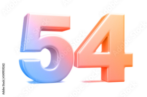 3d gradient number 54