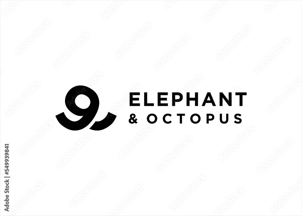 Obraz premium abstract octopus symbol logo