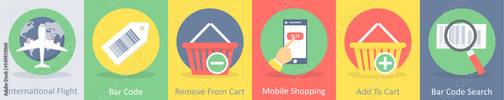 international flight, bar code