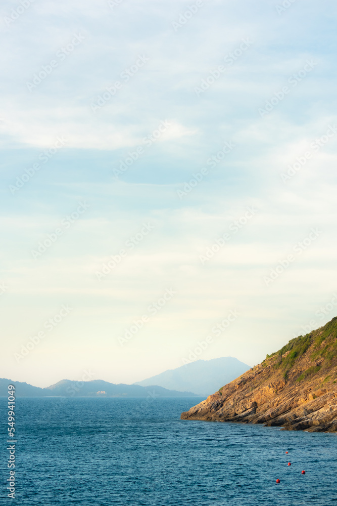 Landscape of sunset seascape at Khao Laem Ya–Mu Ko Samet National Park, Rayong province, Thailand Landscape of sunset seascape at Khao Laem Ya–Mu Ko Samet National Park, Rayong province, Thailand