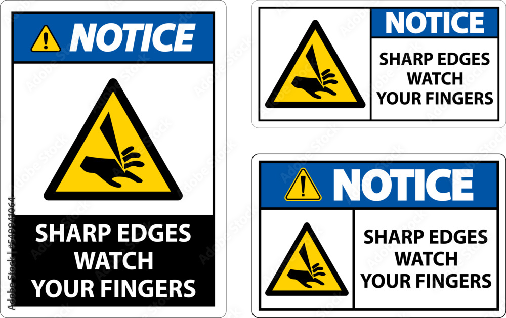 Notice Sharp Edges Watch Your Fingers On White Background Notice Sharp Edges Watch Your Fingers On White Background