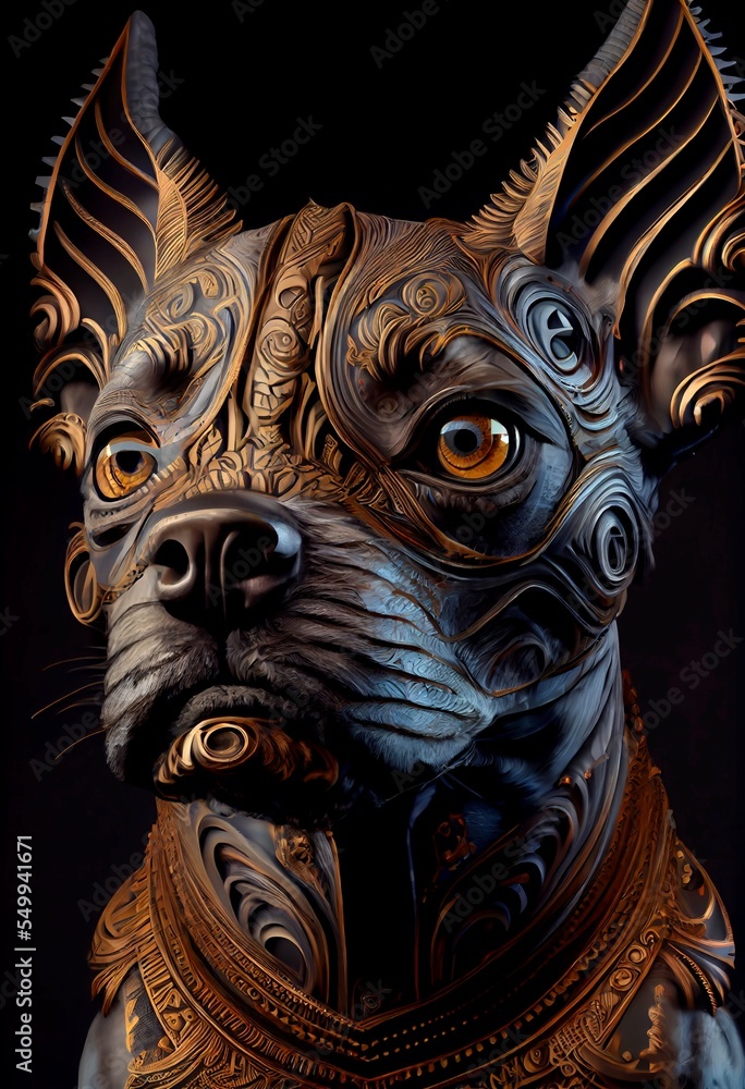 Midjourney abstract render of a dog Midjourney abstract render of a dog