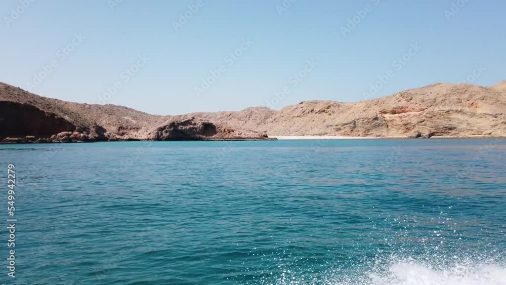 Speed Motorboat on the coastline Speed Motorboat on the coastline