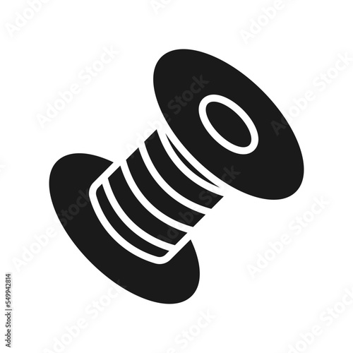 Bobbin icon silhouette .design template vector illustration