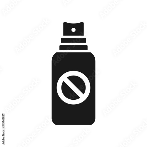 Insect repellent icon silhouette .design template vector illustration