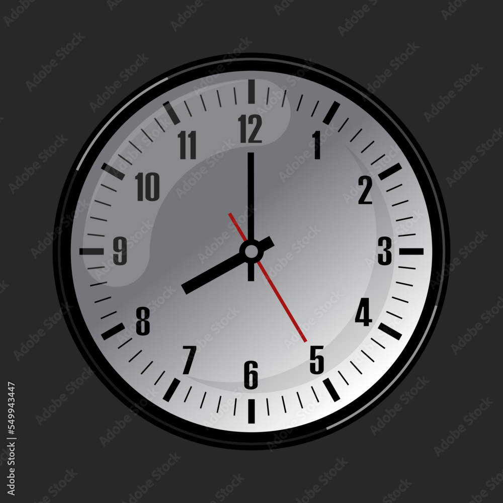 wall clock simple, vector illustration wall clock simple, vector illustration