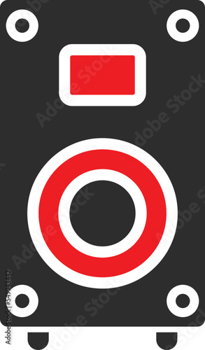 Subwoofer Vector Icon
