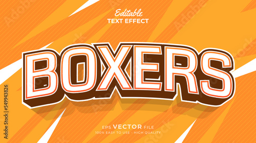 Editable text style effect - sports text effects style illustration