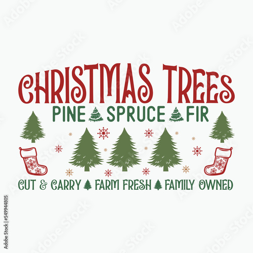 Christmas trees pine spruce fir cut and carry farm fresh family owned