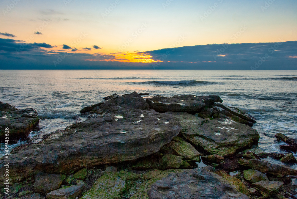 sunset on the beach