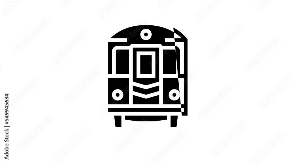 subway new york line icon animation subway new york line icon animation