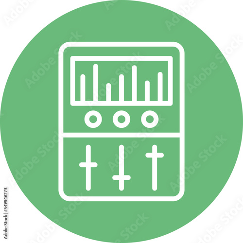 equalizer device Vector Icon
