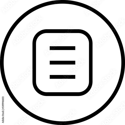 Document simple outline icon © Oksana