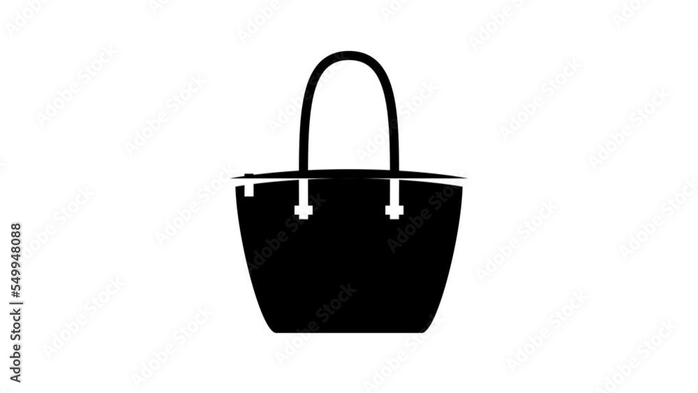 female bag woman line icon animation female bag woman line icon animation
