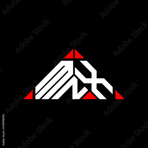 MNX letter logo creative design with vector graphic, MNX simple and modern logo. photo