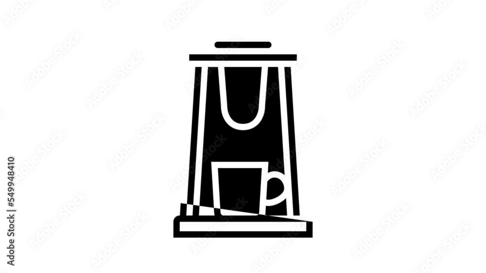 chorreador coffee line icon animation chorreador coffee line icon animation
