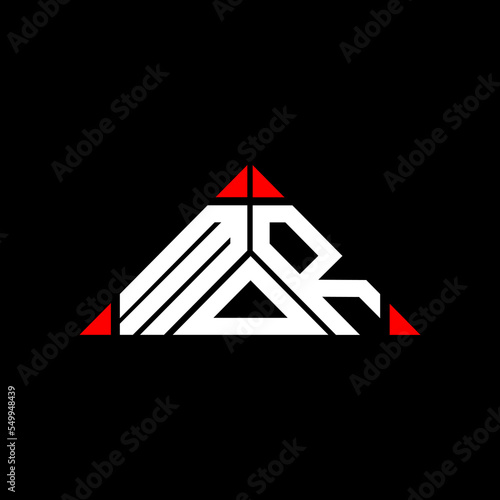 MOR letter logo creative design with vector graphic, MOR simple and modern logo.