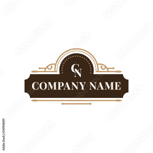 billboard, bulletin board company name vector template, and curl forged shield plaque label bulletin for ad note text name design.