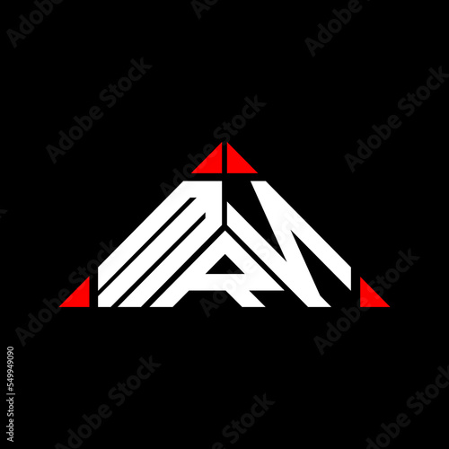 MRN letter logo creative design with vector graphic, MRN simple and modern logo. photo