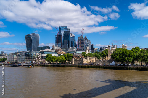 View of the city of  London Skyline  UK