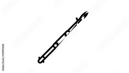 Wallpaper Mural spear weapon line icon animation Torontodigital.ca