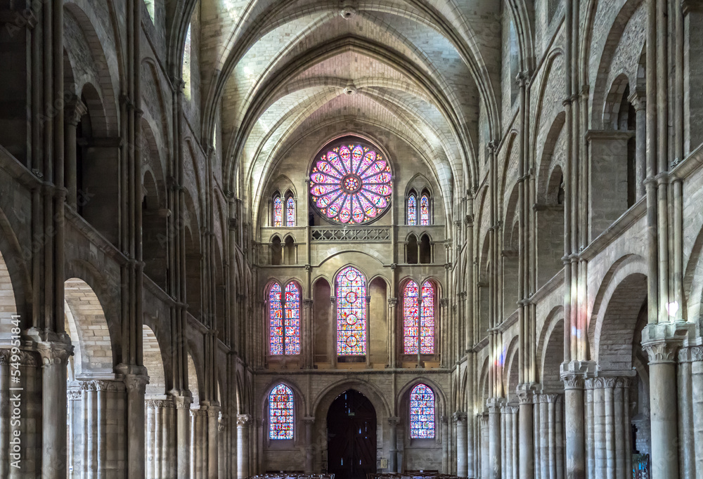 Interior of Basilique Saint-Remi, Reims, France