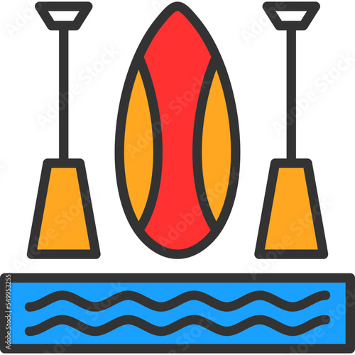 Paddleboarding Icon