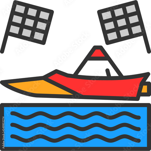 Powerboat Racing Icon