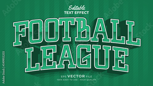 Editable text style effect - sports text effects style illustration