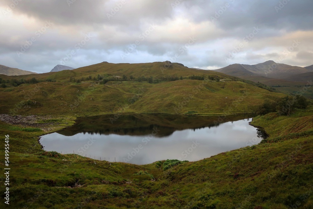 Highlands autumn landscape view near Kinlochleven, Scotland Highlands autumn landscape view near Kinlochleven, Scotland