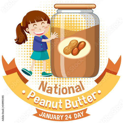 National Peabut Butter Day Banner Design