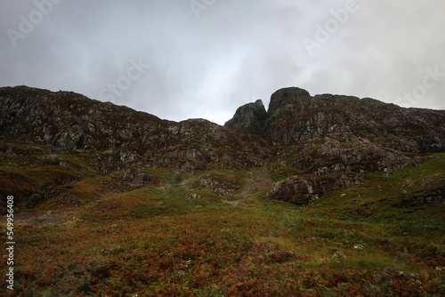 Mountains view of Highlands near Glencoe, Scotland © free2trip