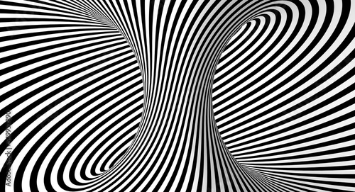 black and white lines background creating an illusory optical effect.