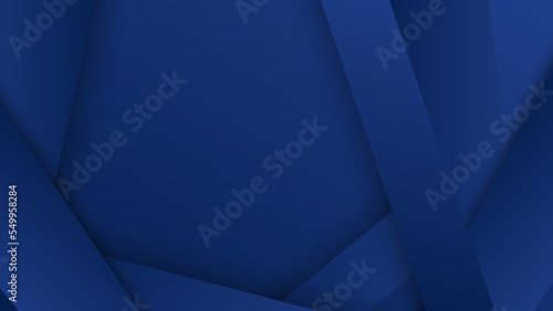 Abstract dark blue background with overlap layers and metal texture. Vector abstract graphic design banner pattern presentation background wallpaper web template.