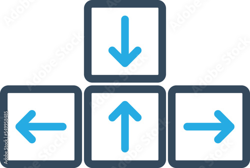 Direction arrows Vector Icon
