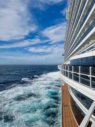vista da nave da crociera