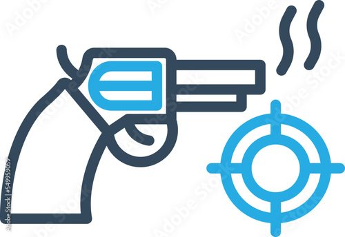 Gun target Vector Icon
