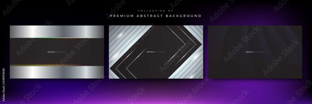 Abstract background dark with carbon fiber texture vector illustration and metal texture. Vector abstract graphic design banner pattern presentation background wallpaper web template.