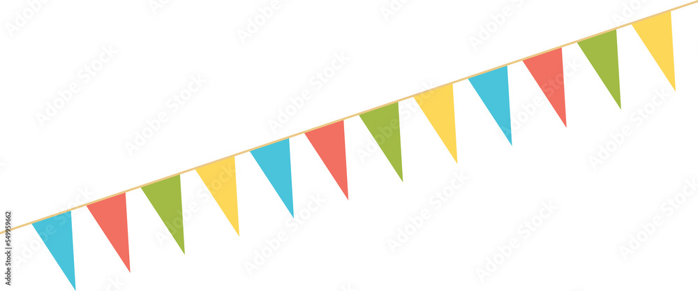 Obraz premium Party colorful flags. Celebration Event