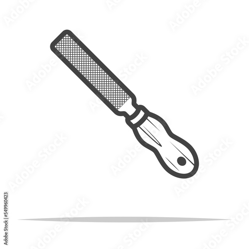 Flat file tool icon transparent vector isolated