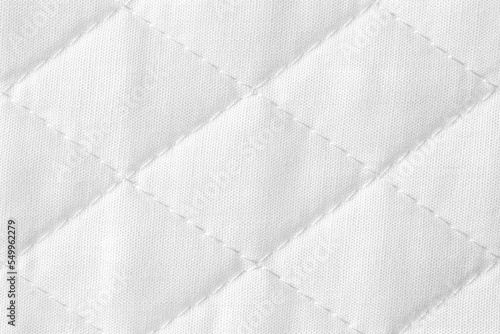 close-up of white mattress bedding pattern background