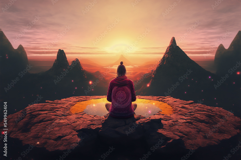Sound healing therapy and yoga meditation , uses aspects of music to improve health and well being. can help your meditation and relaxation.. generative ai    