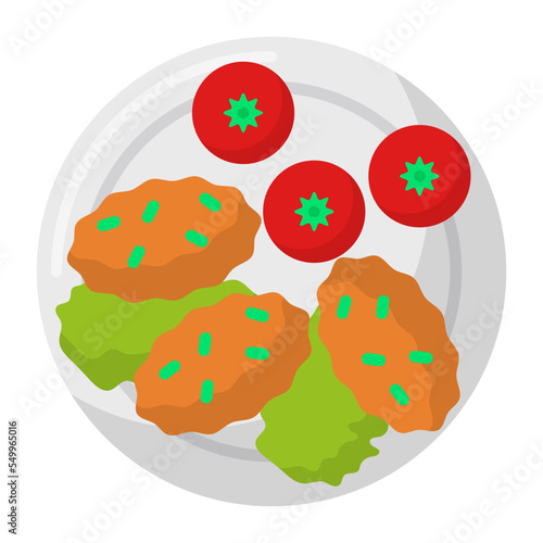 Mercimek Koftesi  Concept, Turkish Lentil Balls vector color icon design, Asian Cuisines symbol, Most Popular Dishes Sign, Street Foods stock illustration 