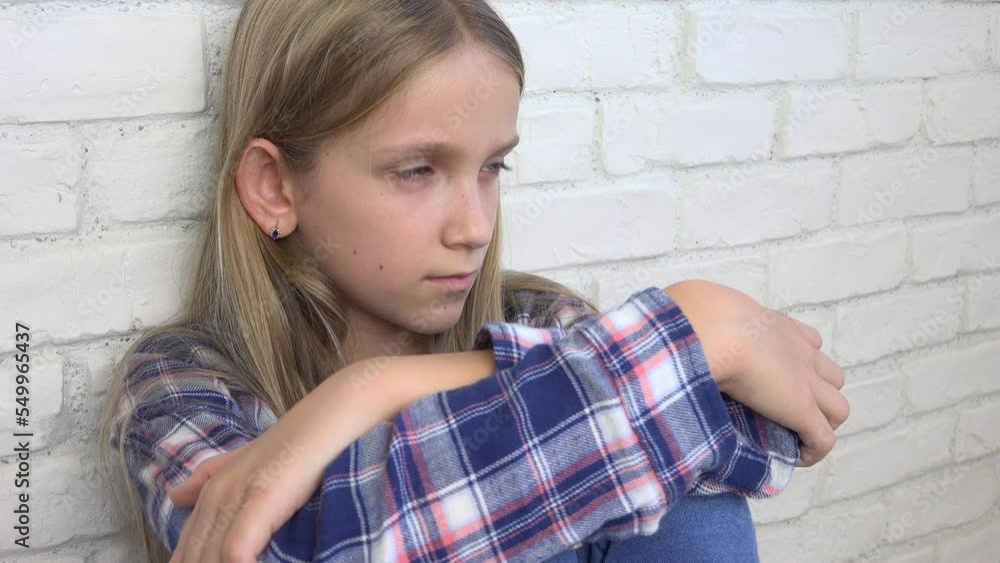 Sad Thoughtful Child, Sick Teenager Child, Unhappy Expression of Kid, Abused Adolescent, Hopeless Ill Young Girl Face Depression Sad Thoughtful Child, Sick Teenager Child, Unhappy Expression of Kid, Abused Adolescent, Hopeless Ill Young Girl Face Depression