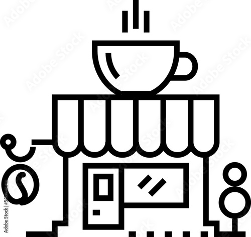 caffee line icon photo