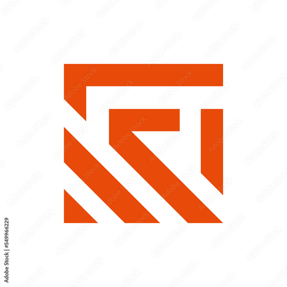 Quadrilateral logo design vector with art Quadrilateral logo design vector with art