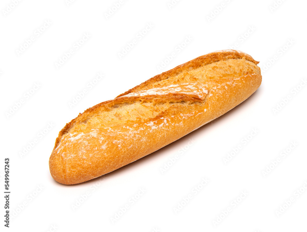Baguette isolated on a white background Baguette isolated on a white background