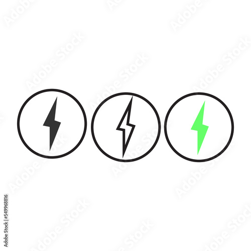 Free Download Charge set icon. Electrical power sign set vector ilustration. - GFXLoad