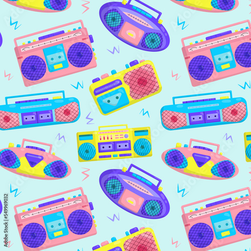 Vector pattern with bright tape recorders