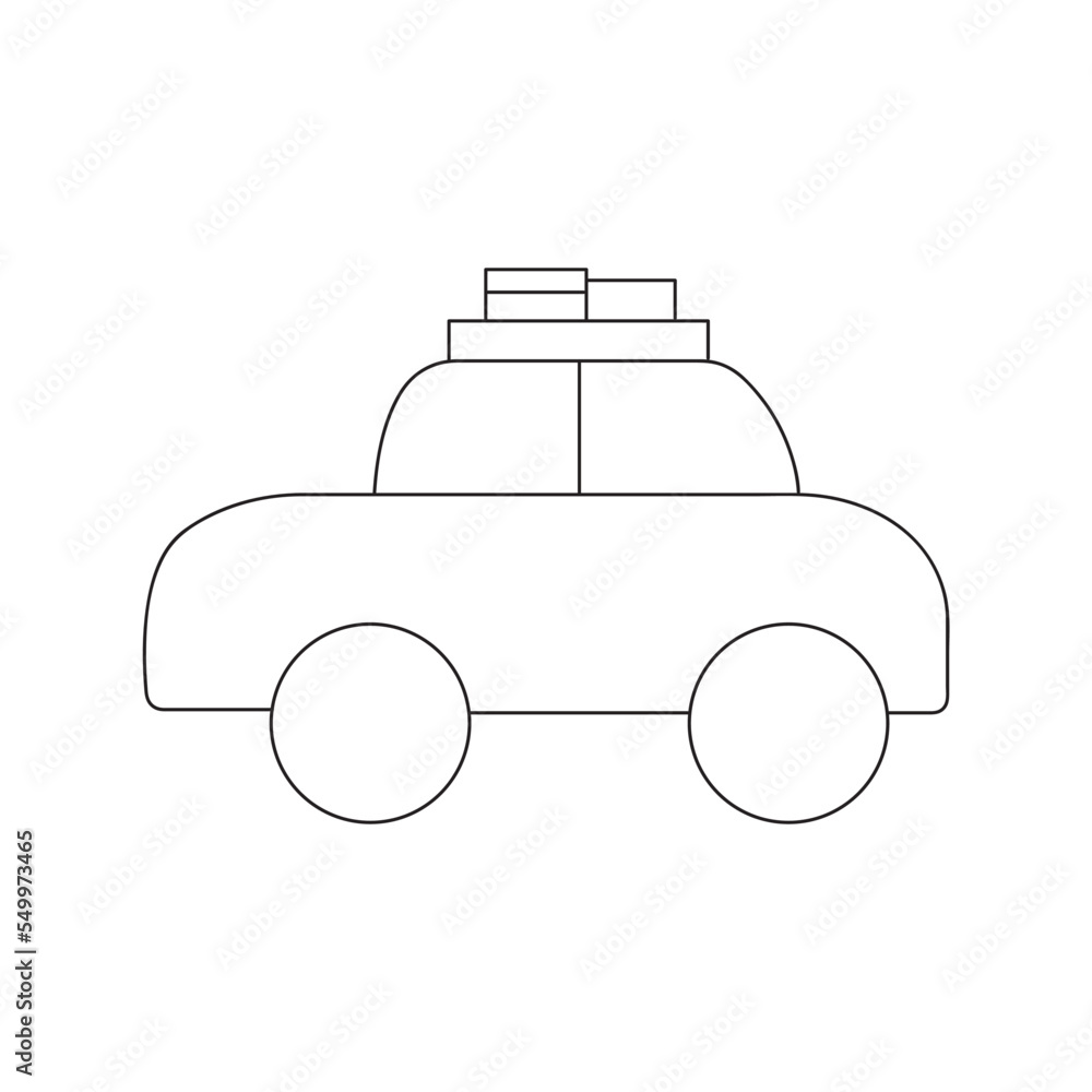 Obraz premium Car vector isolated on white background. vector in flat design.